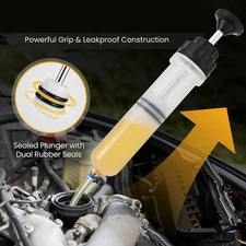 Car Oil Fluid Extractor Reusable Auto Oil Change Syringe with Hose Manual Fuel
