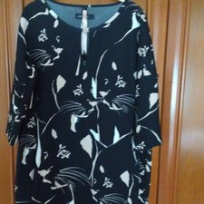 MARC CAIN Damen Etuikleid Polyester grafisch ...