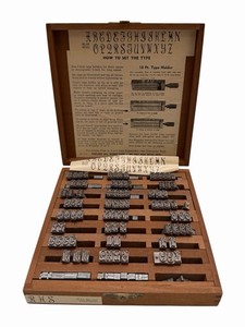 Kingsley Hot Foil Machine Type 36 Pt Bel Air Font ALL CAPS