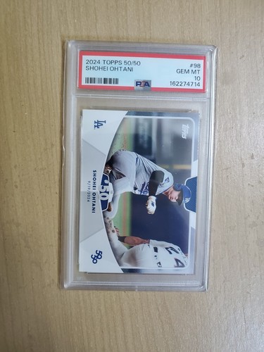 2024 Topps Shohei Ohtani 50 50 base card SB #50 Card #98 PSA 10 GEM MINT