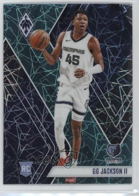 2023-24 Panini Phoenix Rookies Teal Lazer GG Jackson II #266 Rookie RC 03k9