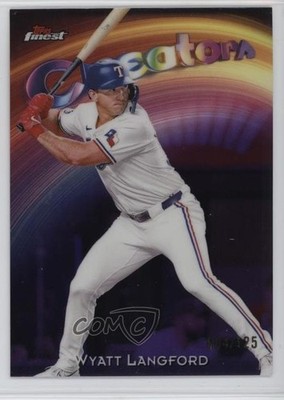 2025 Topps Finest Creators Purple Refractor 4/125 Wyatt Langford #C-20 4f5