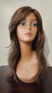 Amore BRANDI Wig with Full Monofilament Front Long in Toasted Brown Synthetic