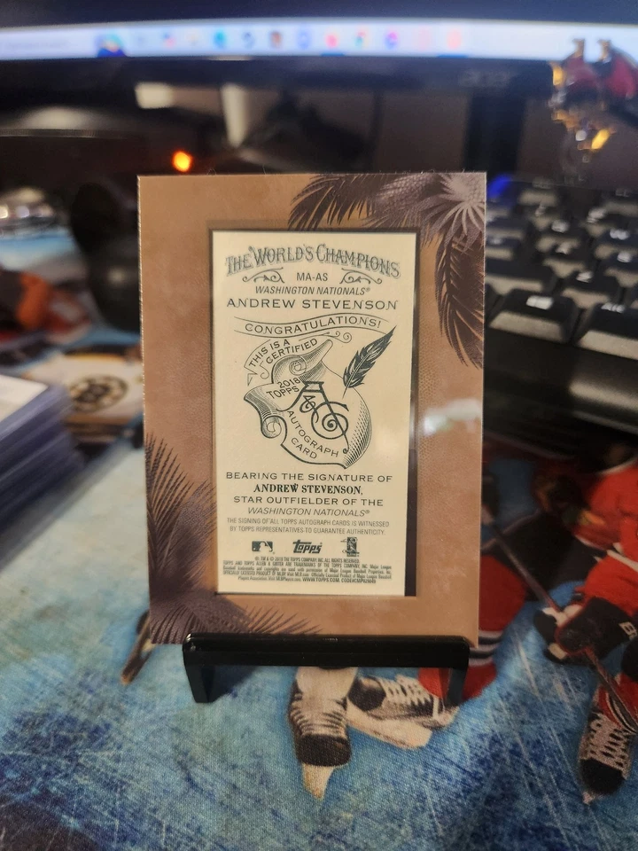 2018 Topps Allen & Ginter Andrew Stevenson Framed Mini Baseball Autographs - Image 2 of 2