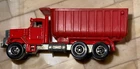 ♨️Vintage Hot Wheels Peterbilt Red Dump Truck Diecast 1979 Malaysia Mattel Inc.