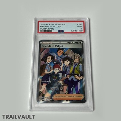 Pokémon Friends In Paldea Pre En Ultra Rare Holo Full Art #137 | PSA 9 MINT