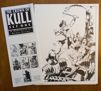 THE CROWN OF KULL Portfolio Randy Elliot Robert E. Howard 1991 Kull of Atlantis