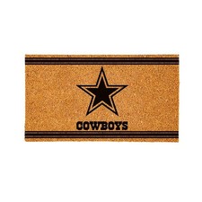 Team Sports America NFL Dallas Cowboys Natural Coir Door Mat  Indoor and Out...