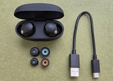 Sony WF-1000XM5 True Wireless Noise Cancelling Earbuds - Black E