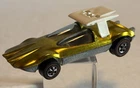 Original 1969 Hot Wheels Redline Car  SWINGINN WING  Antifreeze Yellow  Nice