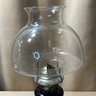 Set 2 Vintage Black & Floral Kaadan LTD 1980 Kerosene Oil Lamps Lanterns w/Globe — photo 6