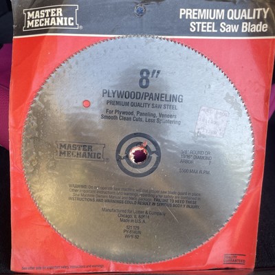 Master Mechanic 8  Plywood Panel Saw Blade