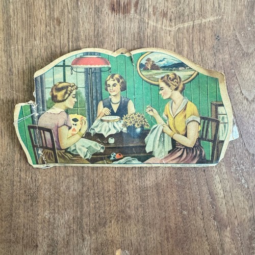 Vintage 1950s Sewing Bee Finepoint Needle Book Gold Needles Incomplete