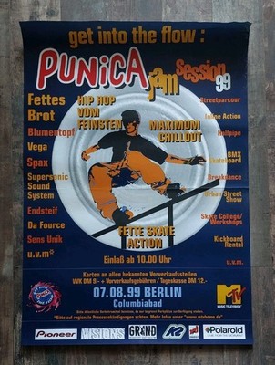 Punica Jam Session 99 Plakat Poster Fettes Brot Blumentopf Hip-Hop Inlineskating