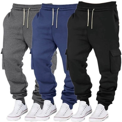 #ad Men#x27;s Winter Warm Activewear Cargo Track Pants Fleece Layer Joggers Sweatpants $21.99
