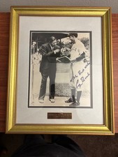 George Bush and Babe Ruth Yale 1948 Signed Photograph 8x10
