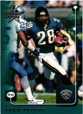 1999 LEAF ROOKIES & STARS FRED TAYLOR #90 CARD $0.99 VALUE BOX