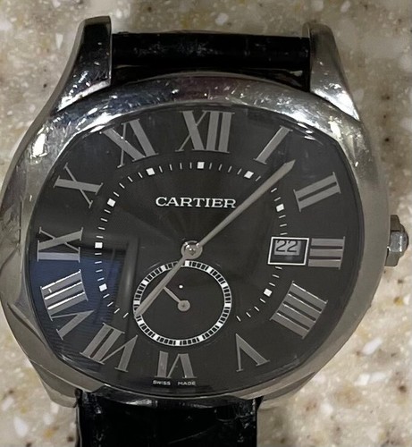 Cartier Drive de Cartier Black Men's Watch - Model # 3930 Sachel & User Guide