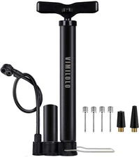 Bicycle Pump, Bike Floor Pump with Gauge Inflator
