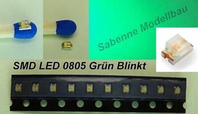 SMD LED 0805 Grün Blinkend Flash Flashing  Blinklicht 