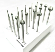 18 Pc Set Jewelry Making Stone Setting Burs Fig 413 Jewelers Setting Bur 010-070