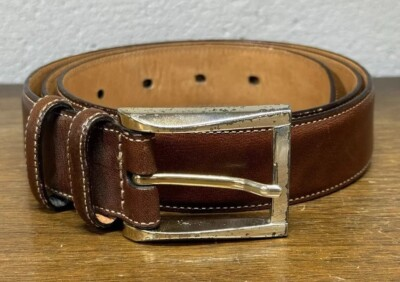#ad Trafalgar Mens Size 36 Brown Genuine Easton Cortina Leather Belt $29.99
