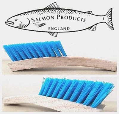 SALMON HILLBRUSH SALMON Churn/Bucket Plasterers Builder Farm Cleaning Brush Poly 260mm Bent D1P