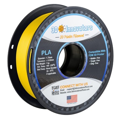 3D Innovators 3D Printer PLA Filament 1.75mm 1KG/2.2LB