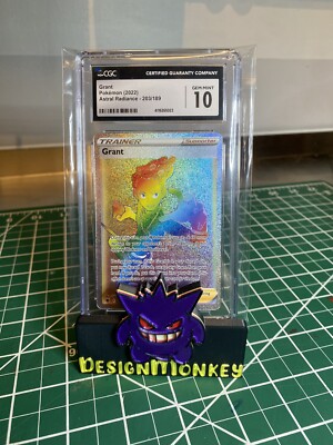 CGC Graded 10 Gem Mint Grant 203/189 Astral Radiance Pokemon Card | eBay