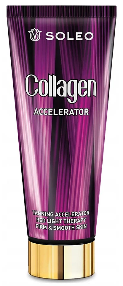 Soleo COLLAGEN ACCELERATOR Sunbed Tanning Lotion Red Light Therapy Fast Dispatch