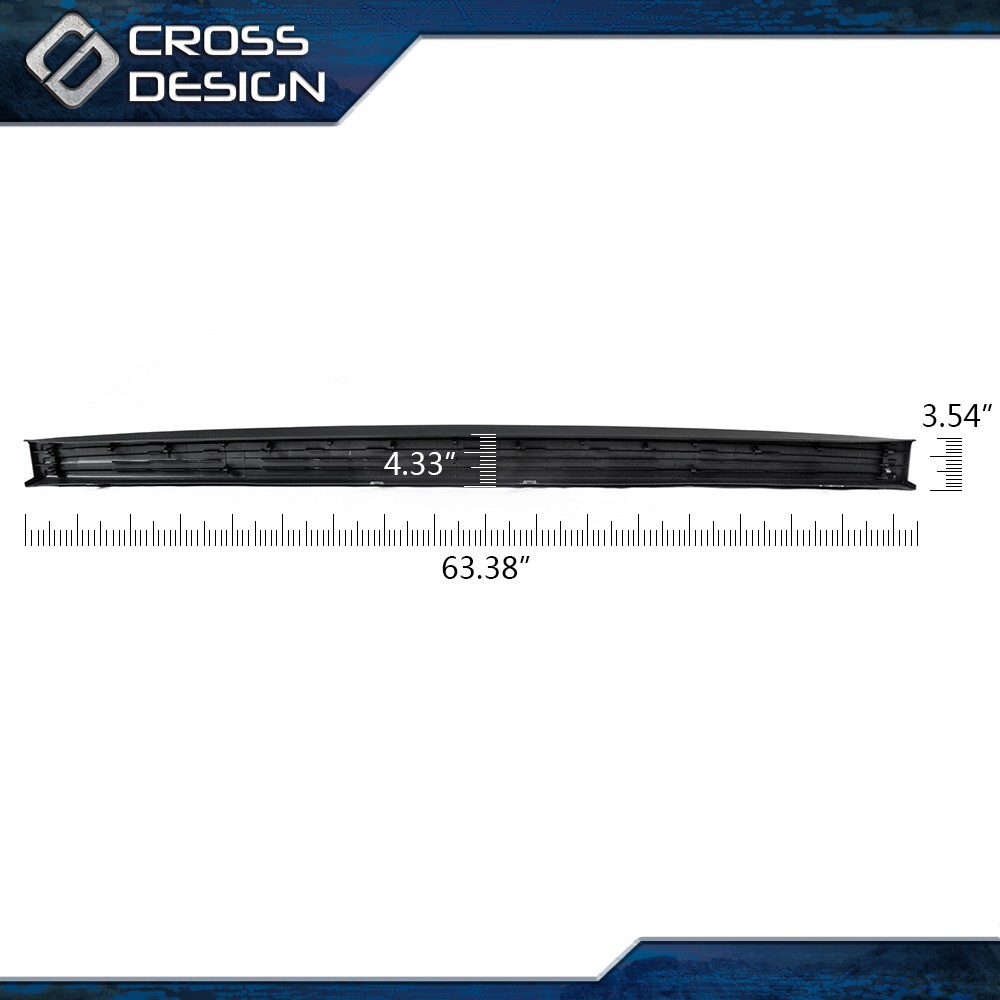 Top Protector Cover Tailgate Molding Cap Spoiler Fits 2009-14 Ford F-150 Trunk