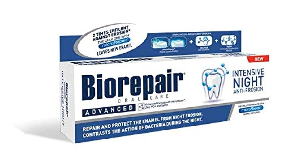 BIOREPAIR Oral Care Zahnpasta zum Repariert und schützt Intensive Nachtreparatur 75 ml