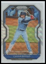 2021 Panini Prizm White Wave Prizm #155 Cavan Biggio Toronto Blue Jays