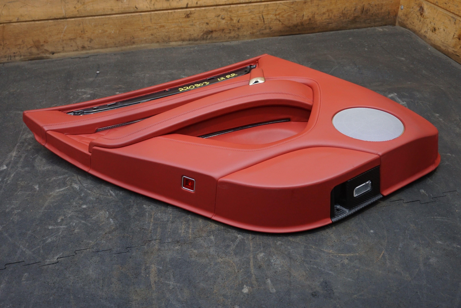 Rear Left Interior Door Trim Panel Red Leather OEM 36A867307 Bentley Bentayga