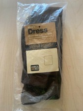 Vintage Wards Mens Socks NIP Dress Over Calf Chocolate Brown Sealed