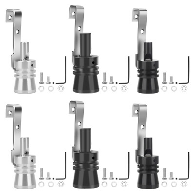 2 pcs Universal Turbo Sound Whistle Exhaust Muffler Pipe Sounder Simulator L/XL