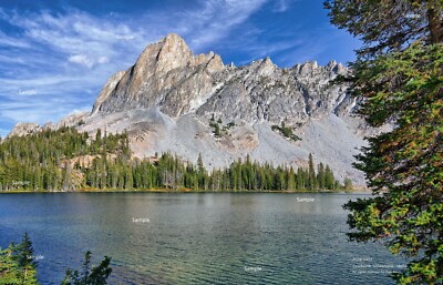 Sawtooth Mountains Wilderness El Capitan Peak #3 Idaho Photo Poster Print SM20