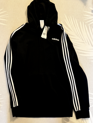 adidas Essentials 3-Stripes Pullover Fleece Hoodie