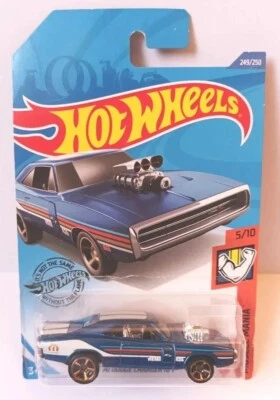 Hot Wheels 1:64 ©2018 #249 Dodge Charger '70 blau "Muscle Mania" GHD07 OVP - Bild 1 von 4