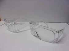 Lot of 2 Bouton Optical Over Glasses "The Scout" Safety Goggle Glasses Clear 463