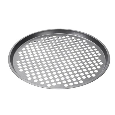 Round Shaped Pizza Pan Baking Tray with Perforated Hole Non-Stick Baking