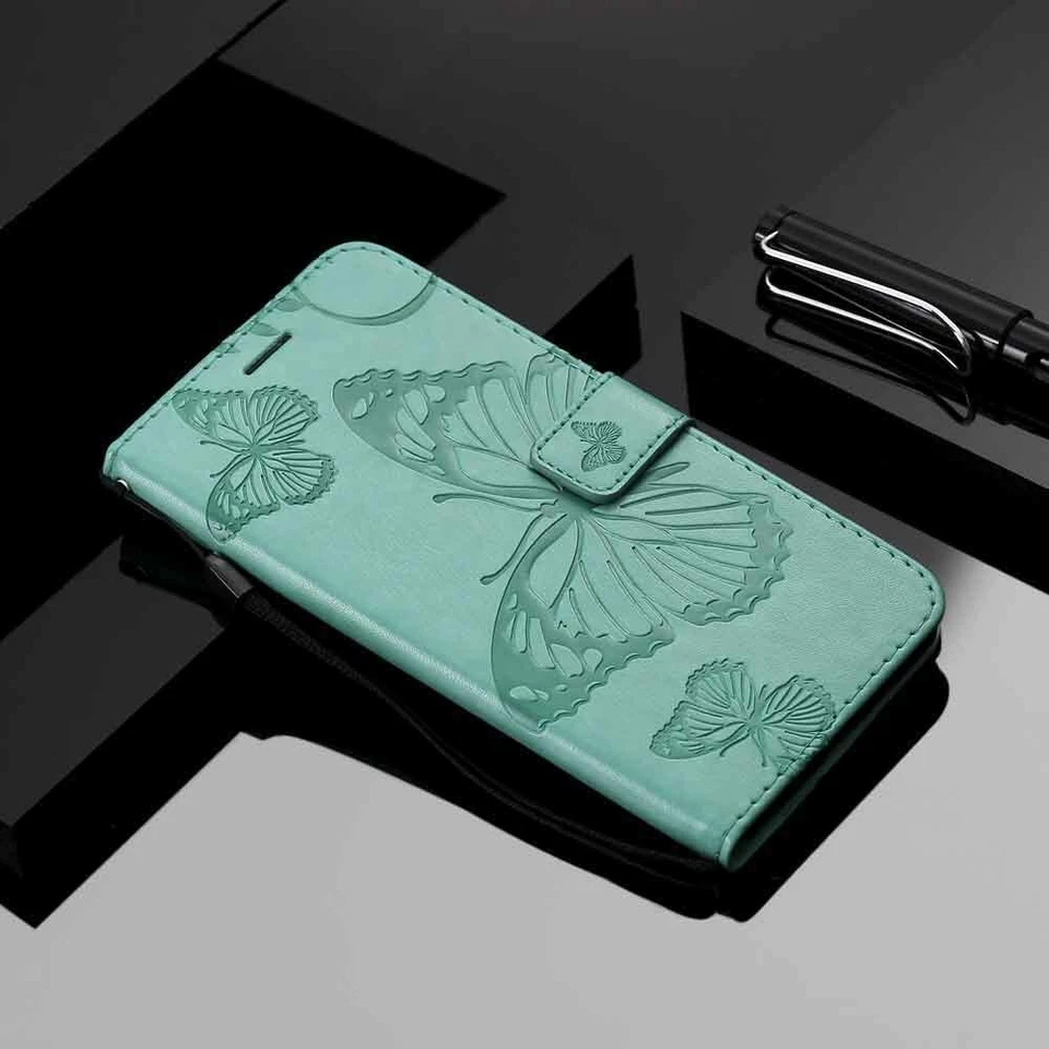 For iPhone 12 Pro Max Mini 11 XR SE 6s 8 Magnetic Flip Wallet Leather Case Cover - Image 4 of 4