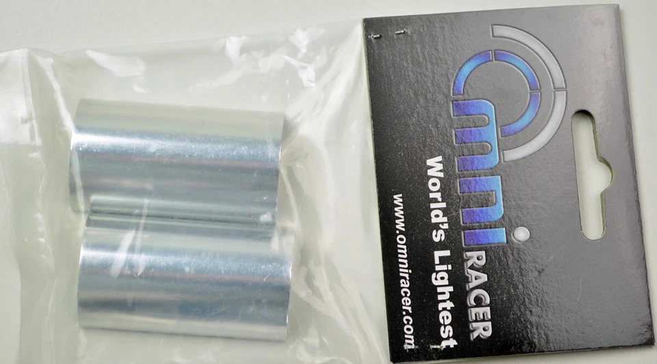 OMNI Racer WORLDS LIGHTEST Stem Shim 1-1/8" to 1" steerer 50mm: SILVER - Image 3 of 3