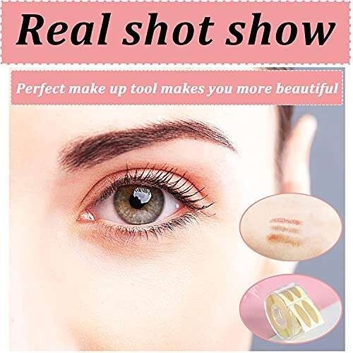 1800 Pcs Double Eyelid Tape, Eyelid Tape for Hooded Eyes Invisible, Breathable