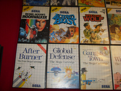 Sega - Master System - lot of 9 - Jeu vidéo - Dans la boîte d'origine