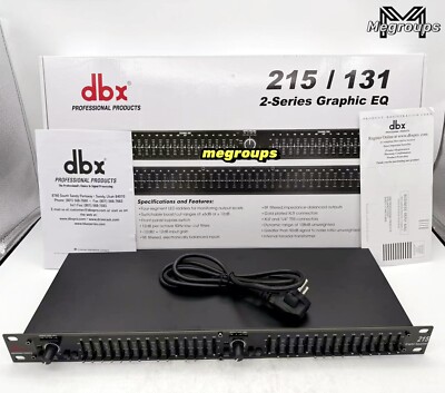 DBX 215 DUAL CHANNEL 15 BAND GRAPHIC EQUALIZER New