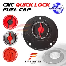 Red Quick Lock Fuel Gas Cap For Kawasaki ZX-10R 06-13 07 08 09 10 11 12