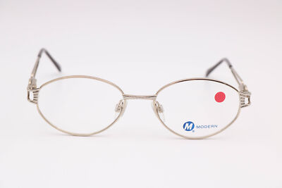 Modern Optical Suzanne Gold/Chrome Oval Eyeglasses Frames 52-16-135