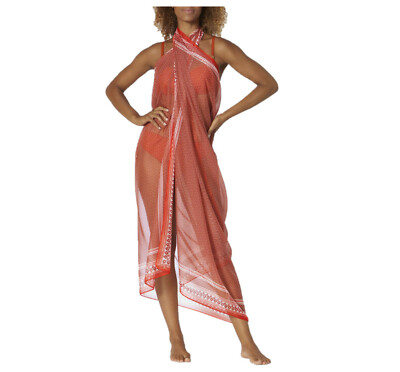 Triumph 1 x Pareo Venus Elegance Sarong Strandtuch Wickelrock Tuch Tücher rot 