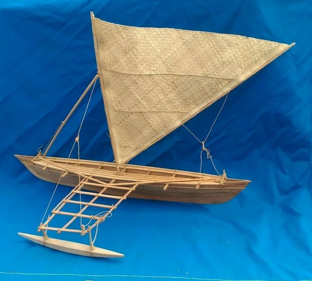Samoan Ocean Sailing Outrigger Canoe eBay